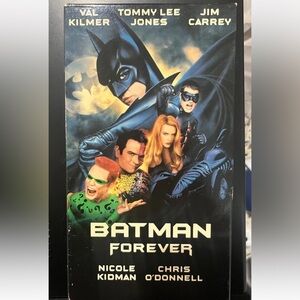 Batman Forever VHS 1995 Val Kilmer, Tommy Lee Jones, Jim Carrey